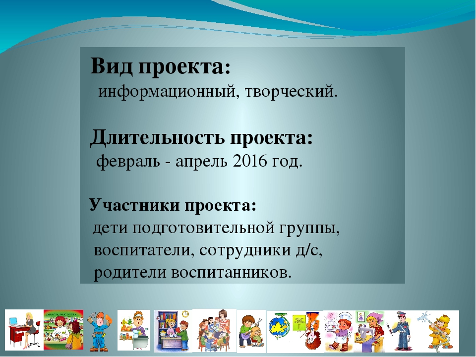 "Расскажи о профессии родителей" Планирование