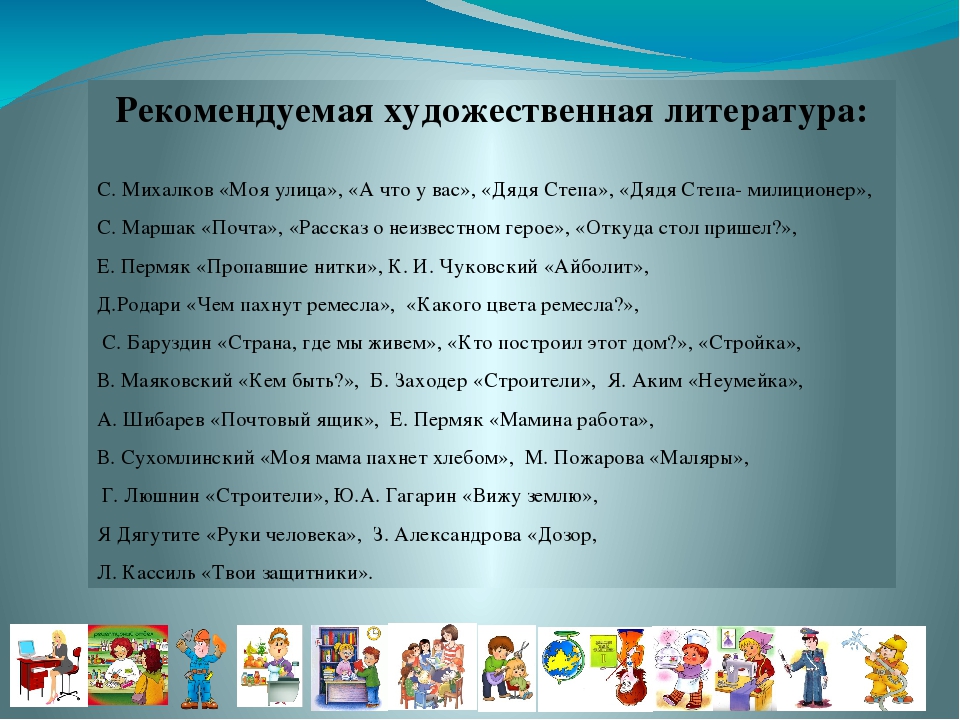 "Расскажи о профессии родителей" Планирование