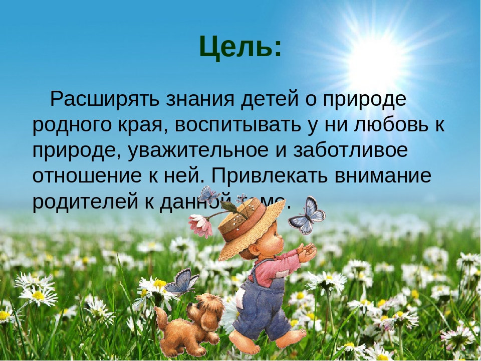 Социально-педагогический проект "Природа Смоленского края"