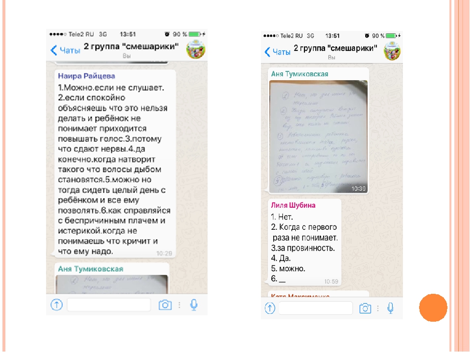 Технология использования приложения Whatsaap в работе с родителями детей раннего возраста