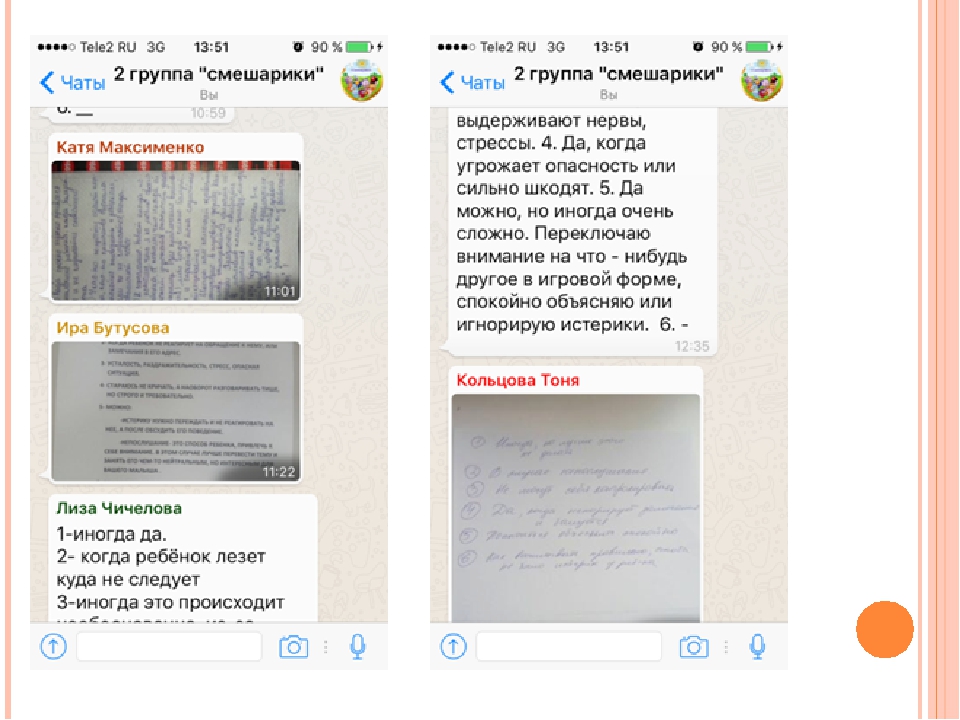 Технология использования приложения Whatsaap в работе с родителями детей раннего возраста