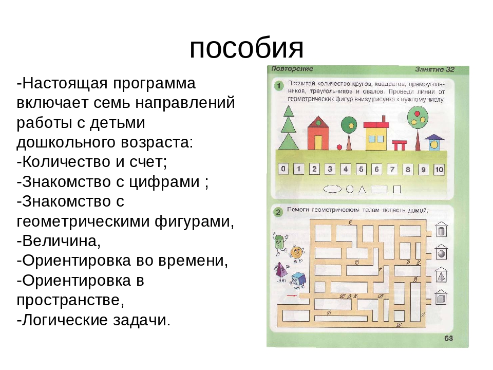 Презентация. "Математика для дошкольников."