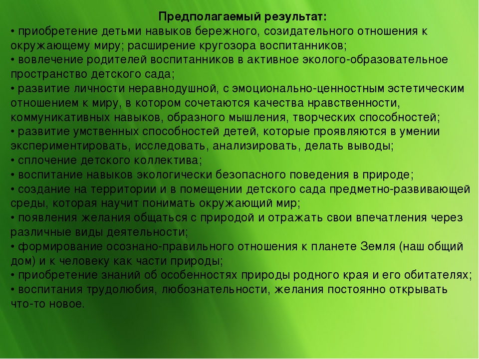 Экологический проект "Сохраним природу вместе"