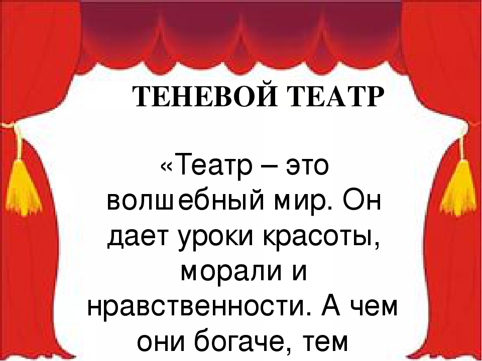 Теневой театр презентация