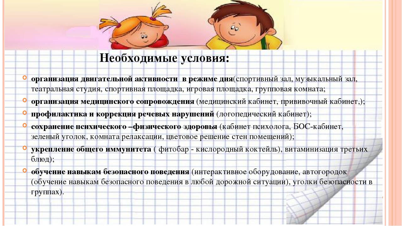 Презентация "Здоровьеформирующие мероприятия в образовательной организации в условиях реализации ФГОС "