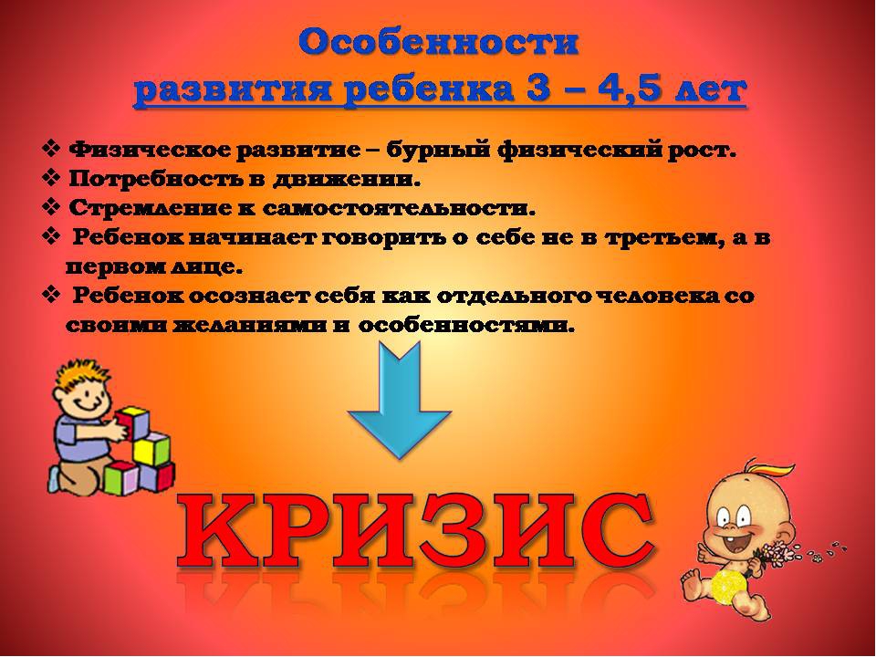 Презентация "Кризис трех лет"