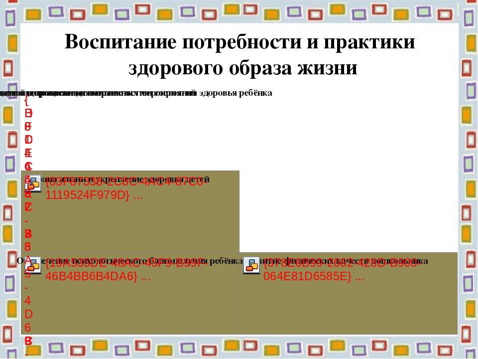 Презентация для родителей "Формирование здорового образа жизни у детей дошкольного возраста"