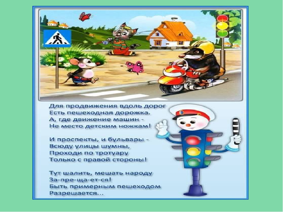 Презентация для дошкольников "Инструктаж по ПДД"