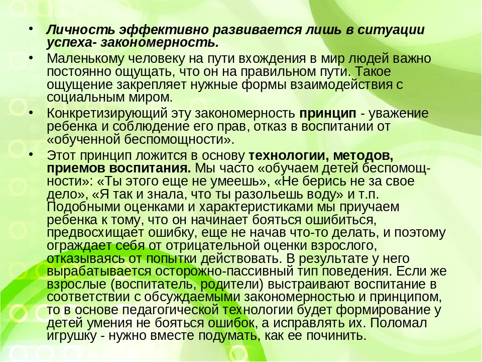 Презентация "Основные положения дошкольной педагогики"