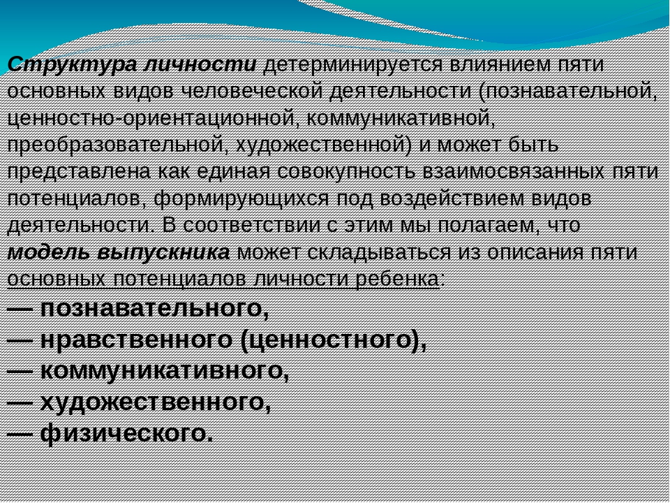 Презентация "Модель выпускника ДОУ"