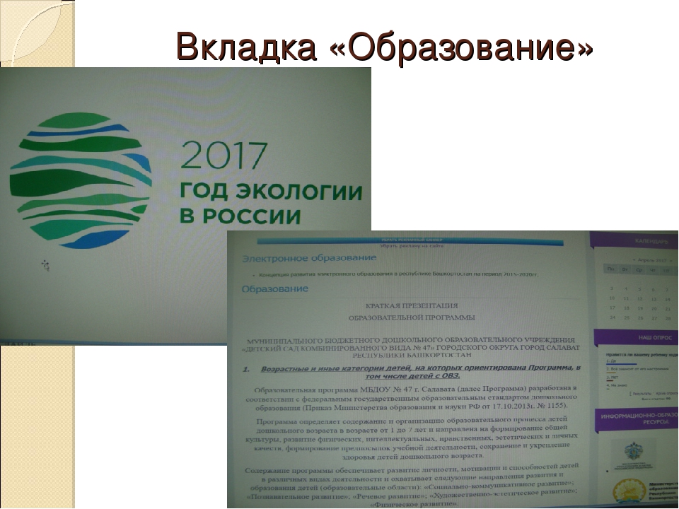 Использование ИКТ в экологическом образовании дошкольников