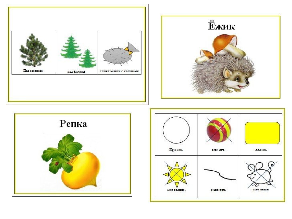 Загадки в мнемотаблицах для дошкольников в картинках