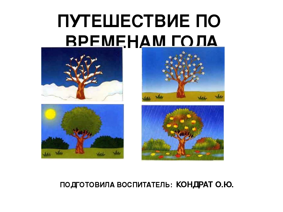 Презентация для детей дошкольного возраста "Путешествие по временам года"