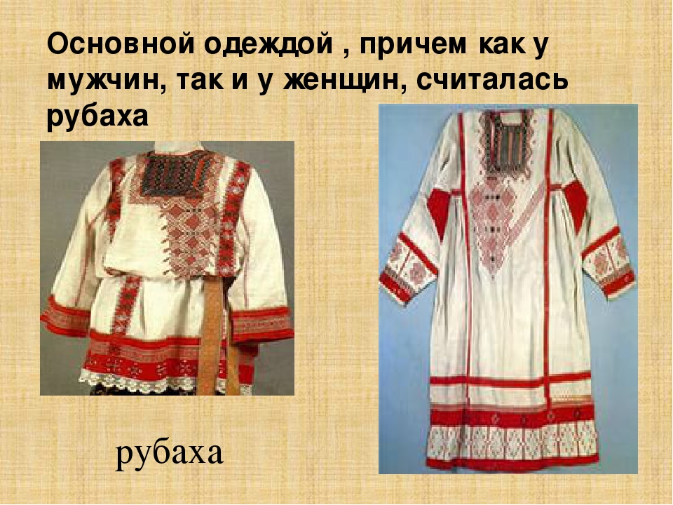 Приложение "Презентация к проекту "Из истории народного костюма" для детей старшего возраста