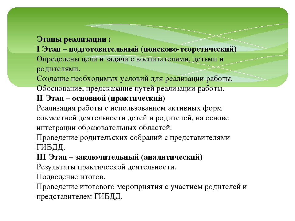 Организация работы с детьми "Дорожная Азбука"