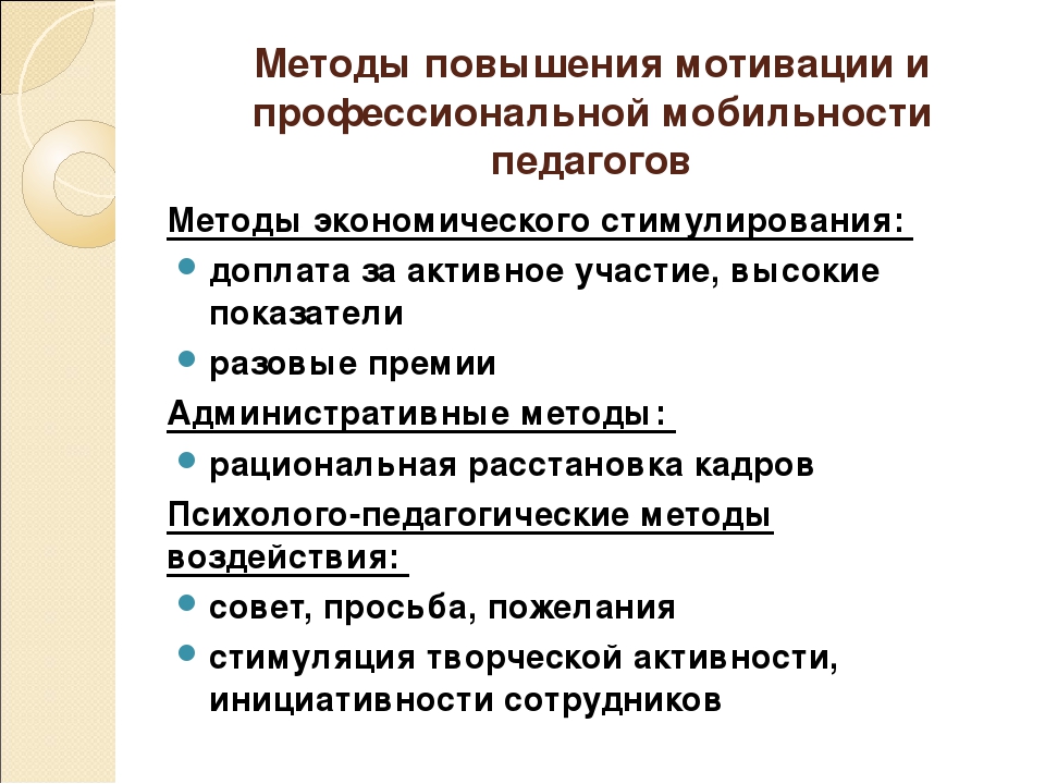 Профессиональная мотивация. Способы мотивации педагога. Методы профессиональной мотивации педагогов. Мотивация учителя к профессиональной деятельности. Формы и методы профессиональной мотивации педагогов.