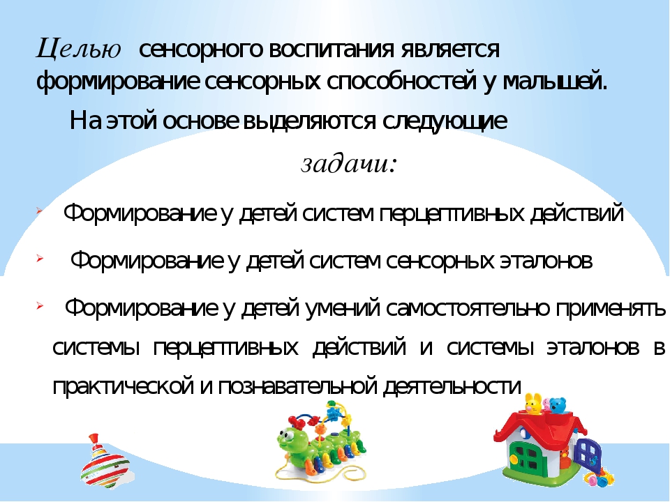Сенсорное воспитание, как фундамент умственного развития