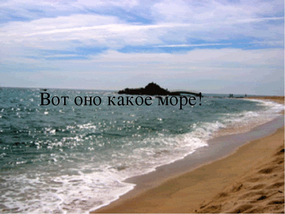 Презентация по познавательному развитию "Море"