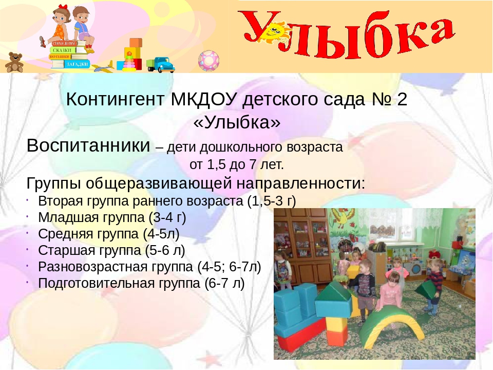 Краткая презентация основной образовательной программы детского сада №2 "Улыбка" для родителей.