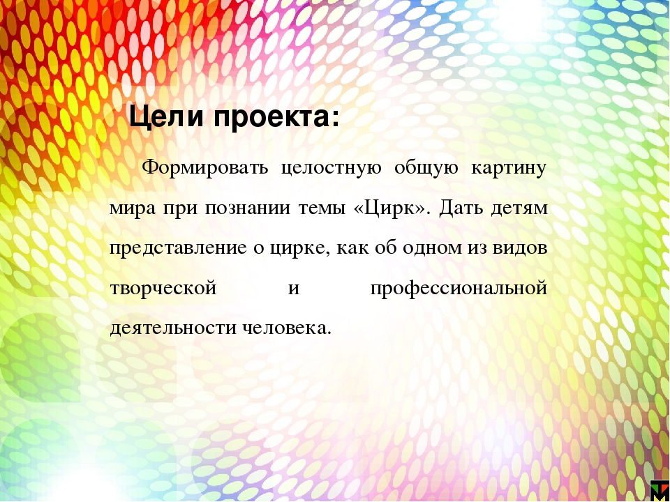 Презентация " Проекта Цирк"