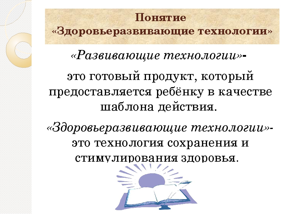 Презентация на тему «Здоровьеразвивающие технологии организации процесса физического воспитания детей в современных условиях реализации ФГОС»
