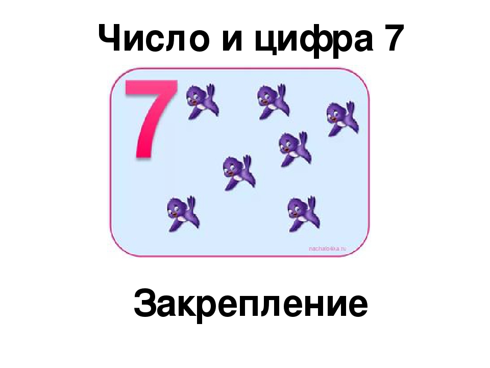 Число и цифра 7 тех карта