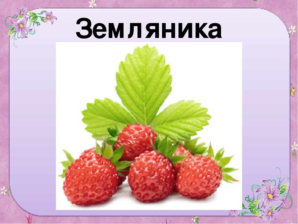 Презентация для старшей группы "Ягоды"