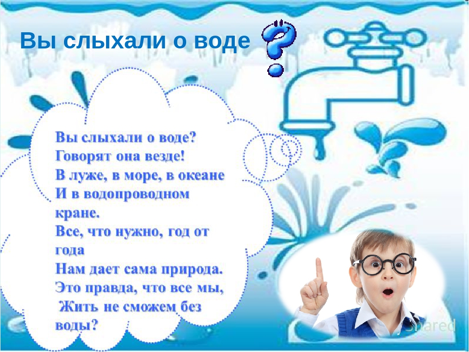 Презентация для среднего дошкольного возраста "Волшебница вода"