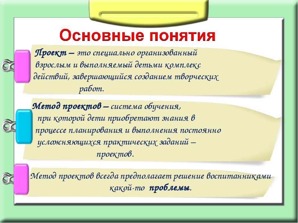Метод проекта в ДОУ