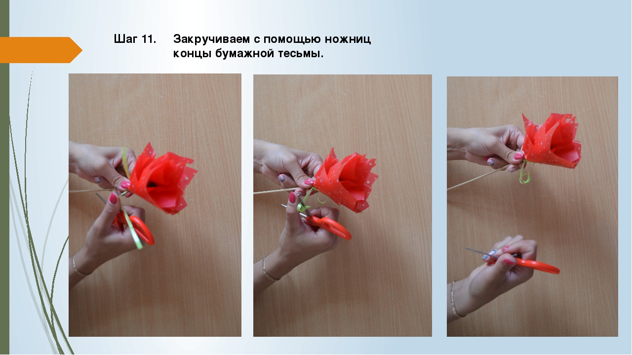 Презентация для педагогов на тему«Мастер-класс "Изготовление цветка из упаковочной бумаги».