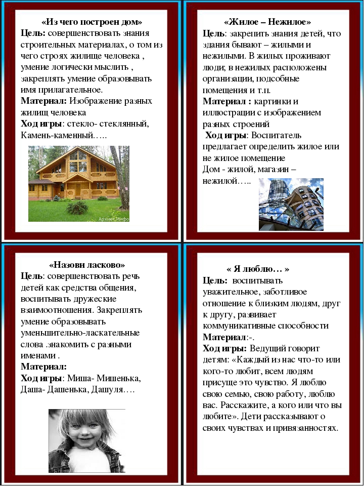Картотека игр по патриотическому воспитанию для старшего дошкольного возраста