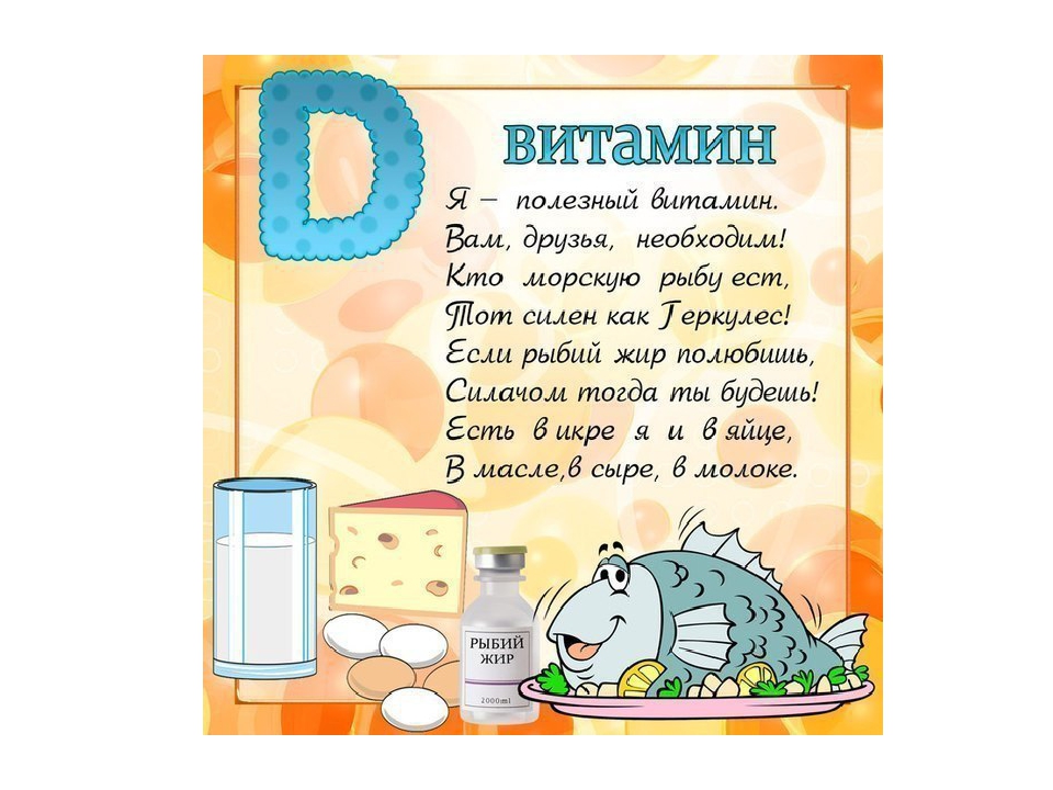 Презентация на тему "Витамины в продуктах".