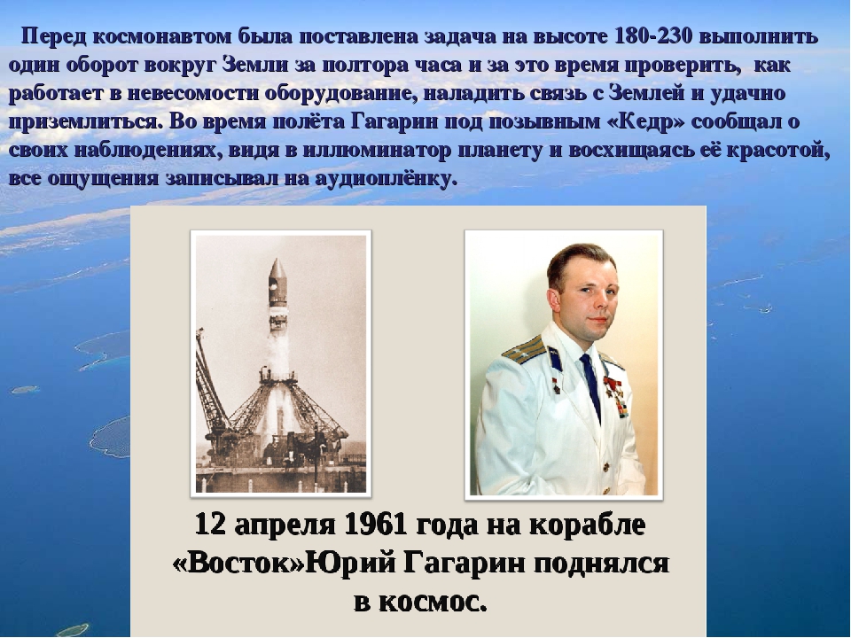 Сейчас перед страной стоит задача изыскать. Успехи Советской космонавтики кратко. Гагарин вперед. Доклад Космонавтов перед вылетом. Цели и задачи стоят перед космонавтами.