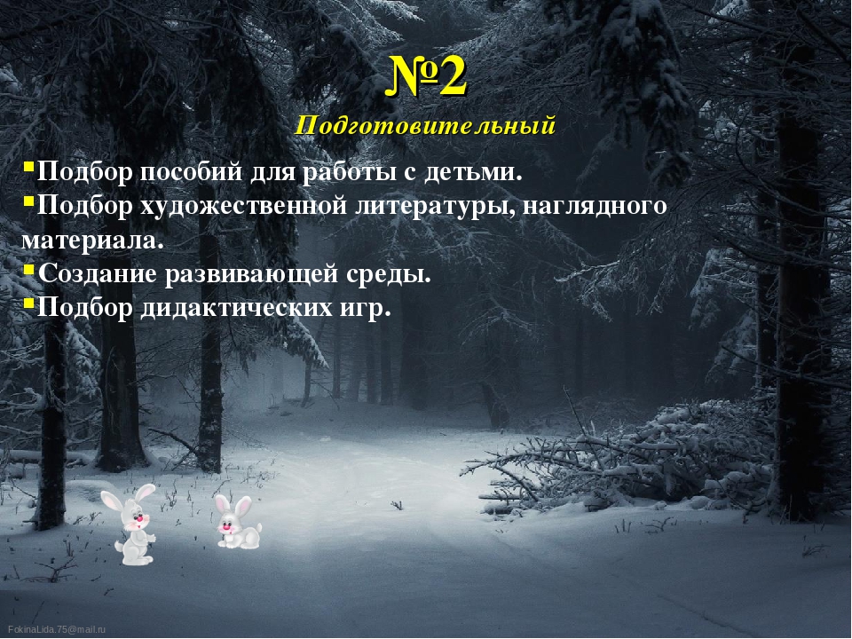 Презентация проекта "Тайны зимнего леса"