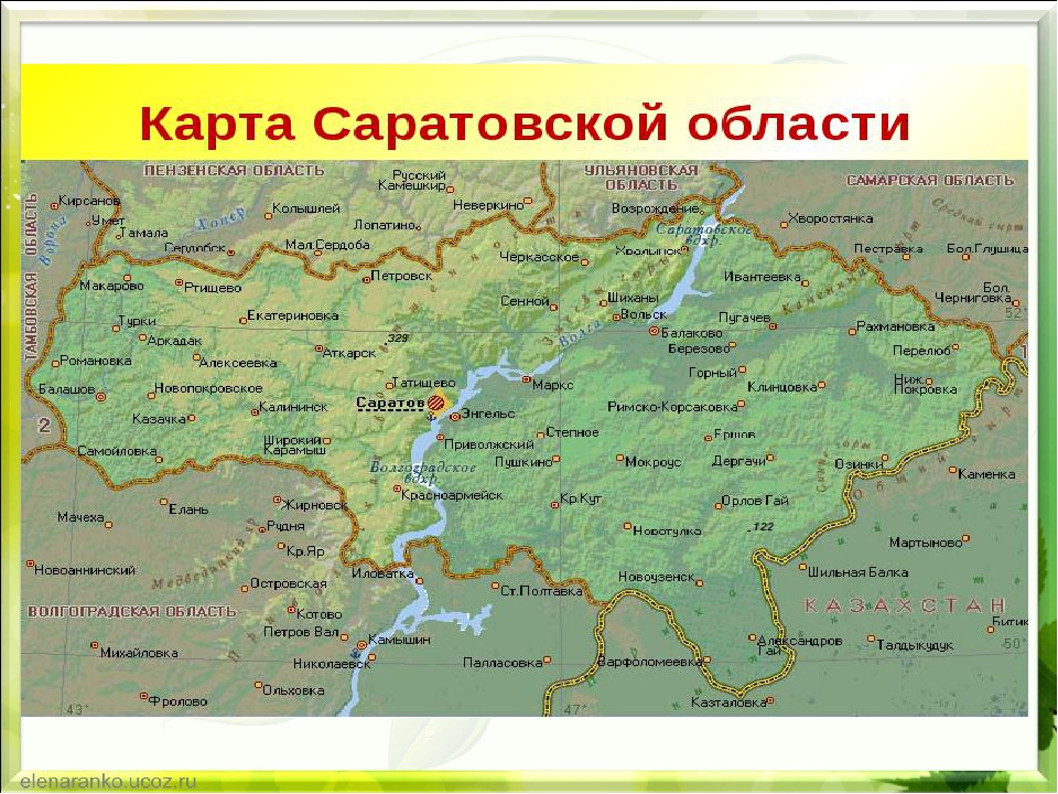 Площадь районов саратовской области