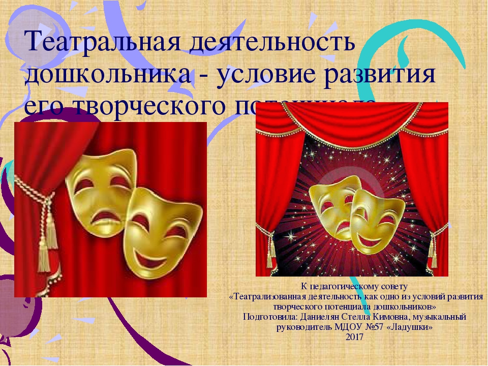 Презентация "Театральная деятельность дошкольников"