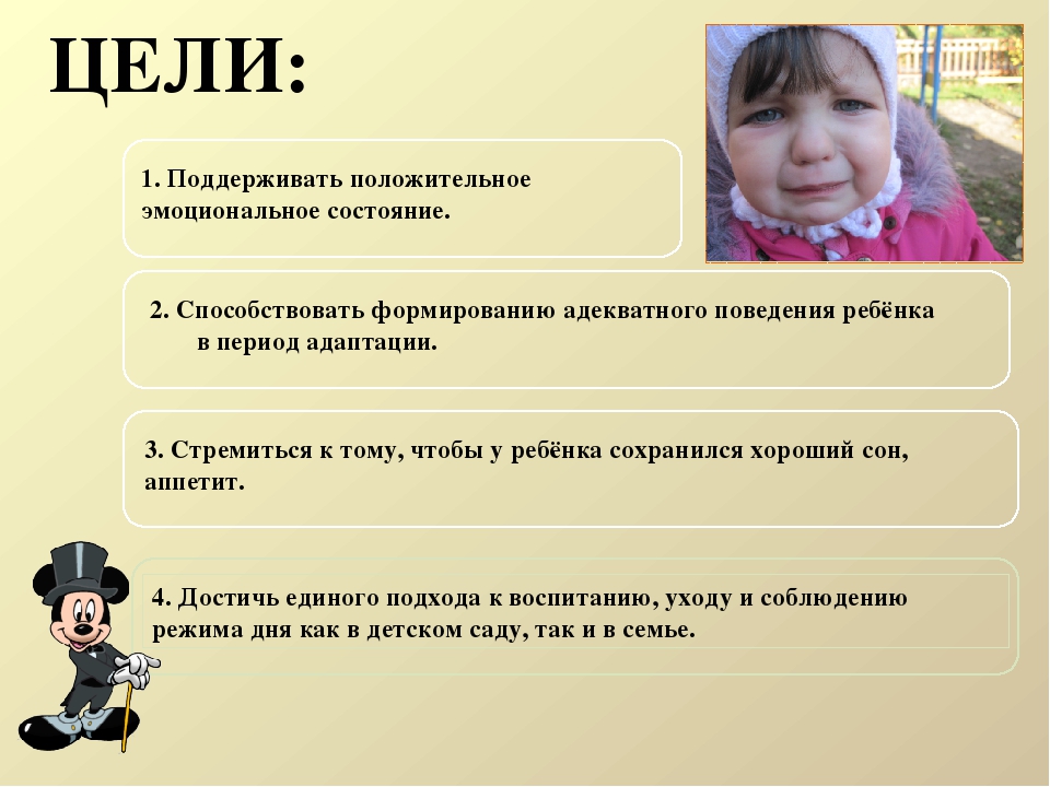 Презентация на тему "Рекомендации для оптимизации периода адаптации ребенка"