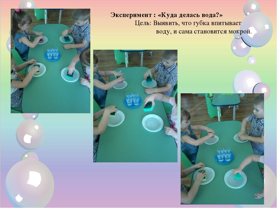 Занятие на тему вода в младшей группе. Опыты с водой. Опыты для дошкольников. Эксперименты с водой. Опыты с губкой.