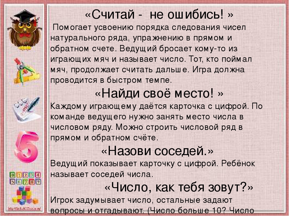Использование дидактических игр в процессе формирования элементарных математических представлений у дошкольников