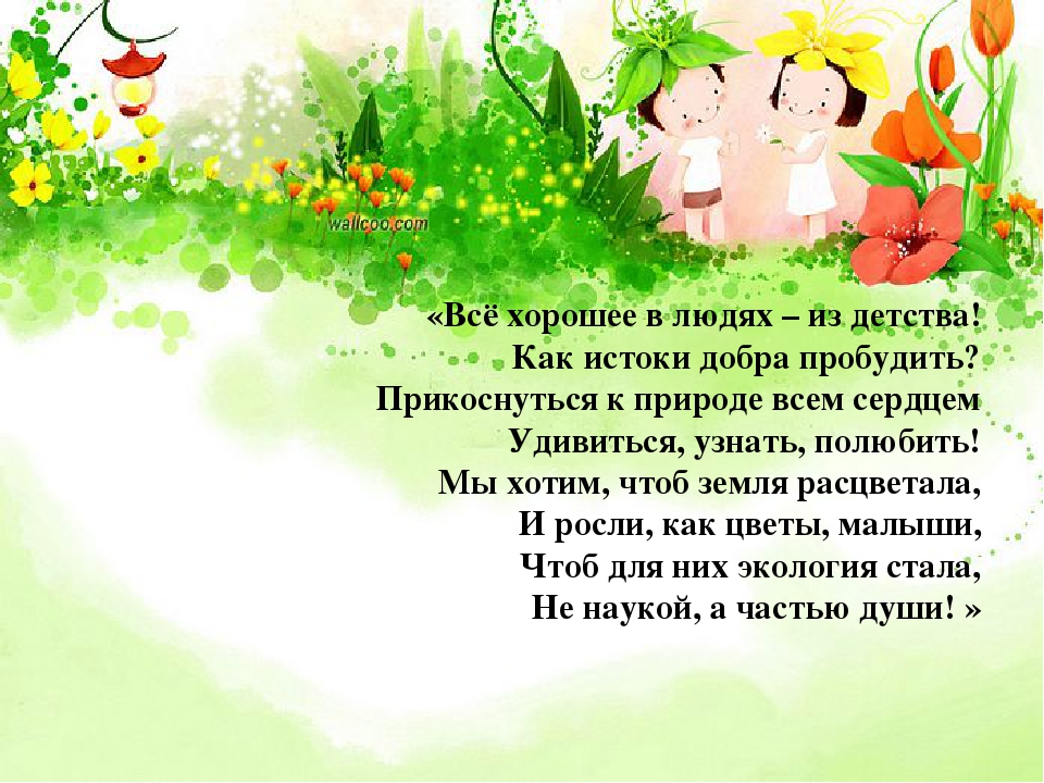 Экологическое воспитание дошкольников средствами дидактической игры