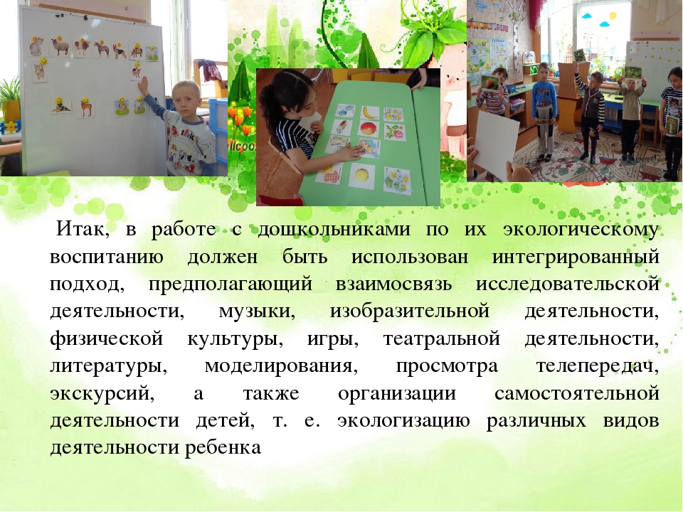 Экологическое воспитание дошкольников средствами дидактической игры