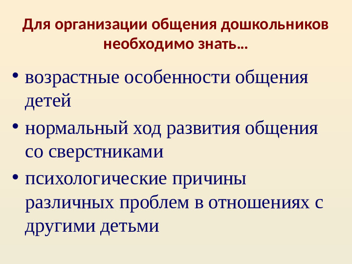 Презентация по "Организация общения дошкольников в повседневной жизни и разнообразных видах деятельности"