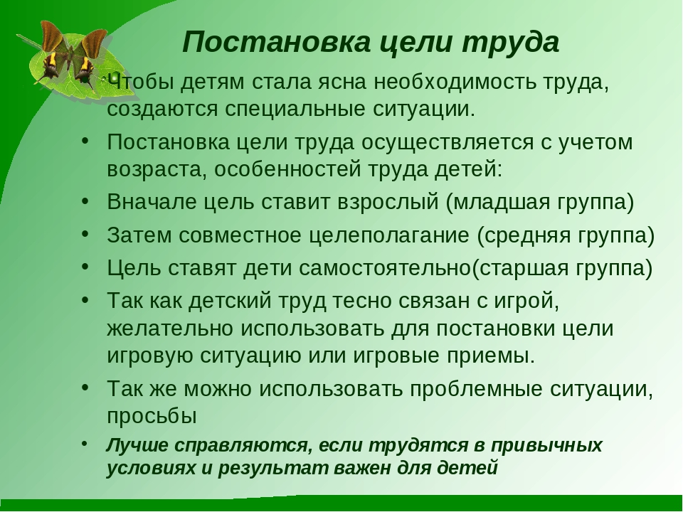 Презентация на тему "Обучение детей дошкольного возраста труду"