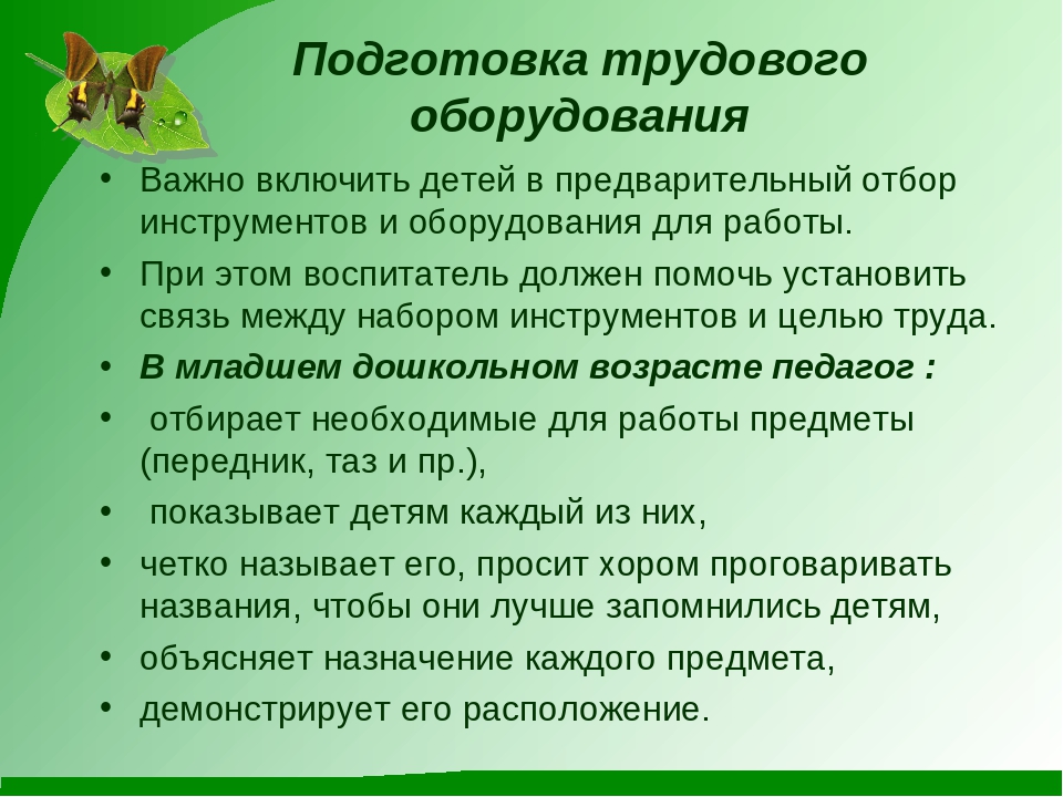Презентация на тему "Обучение детей дошкольного возраста труду"