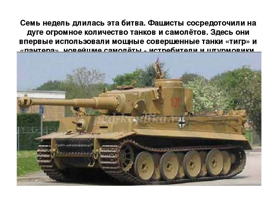 Презентация "Курская битва" НОД подготовительная к школе группа