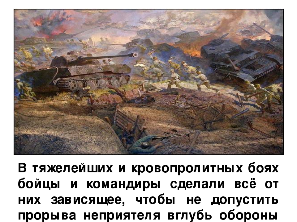Презентация "Курская битва" НОД подготовительная к школе группа