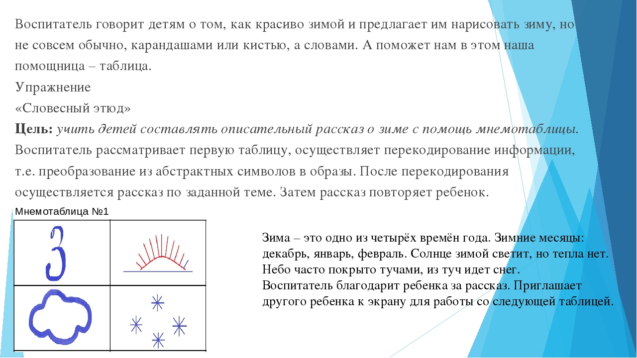 Педагогический проект на тему "Зима"