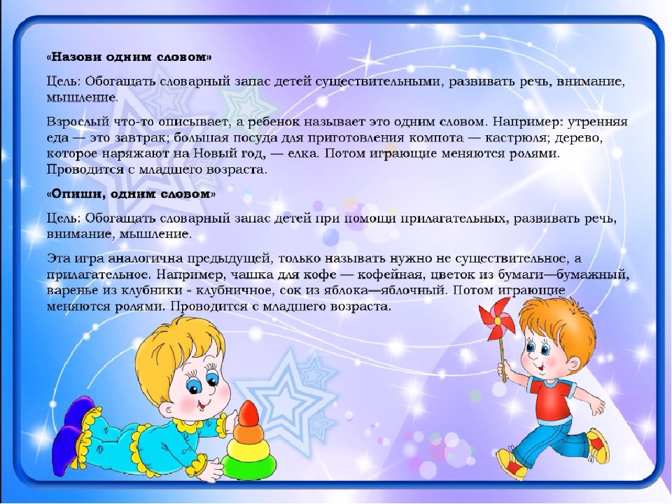 Игры для детей дошкольного возраста по развитию речи, творческого мышления, воображения дошкольников с использованием элементов ТРИЗ технологии