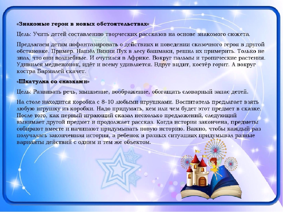 Игры для детей дошкольного возраста по развитию речи, творческого мышления, воображения дошкольников с использованием элементов ТРИЗ технологии