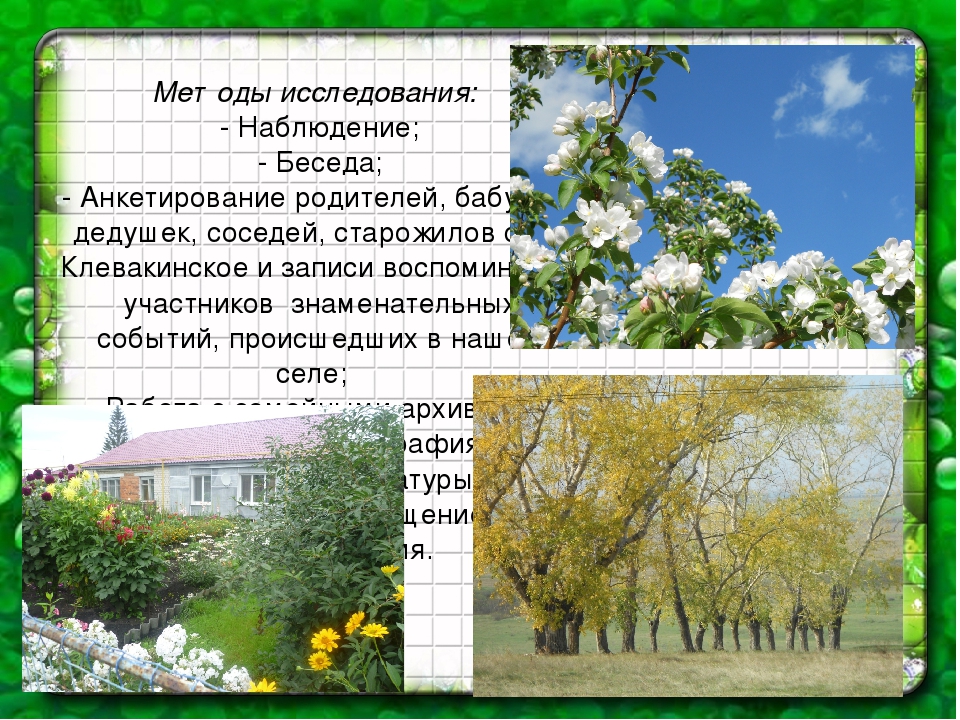 Презентация информационно-исследовательского проекта для старших дошкольников "улицы моего села"